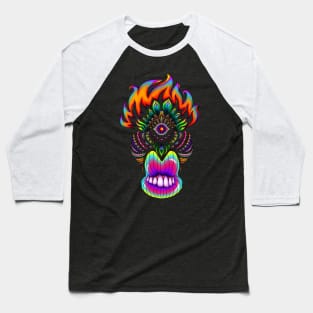 Flaming eye Baseball T-Shirt